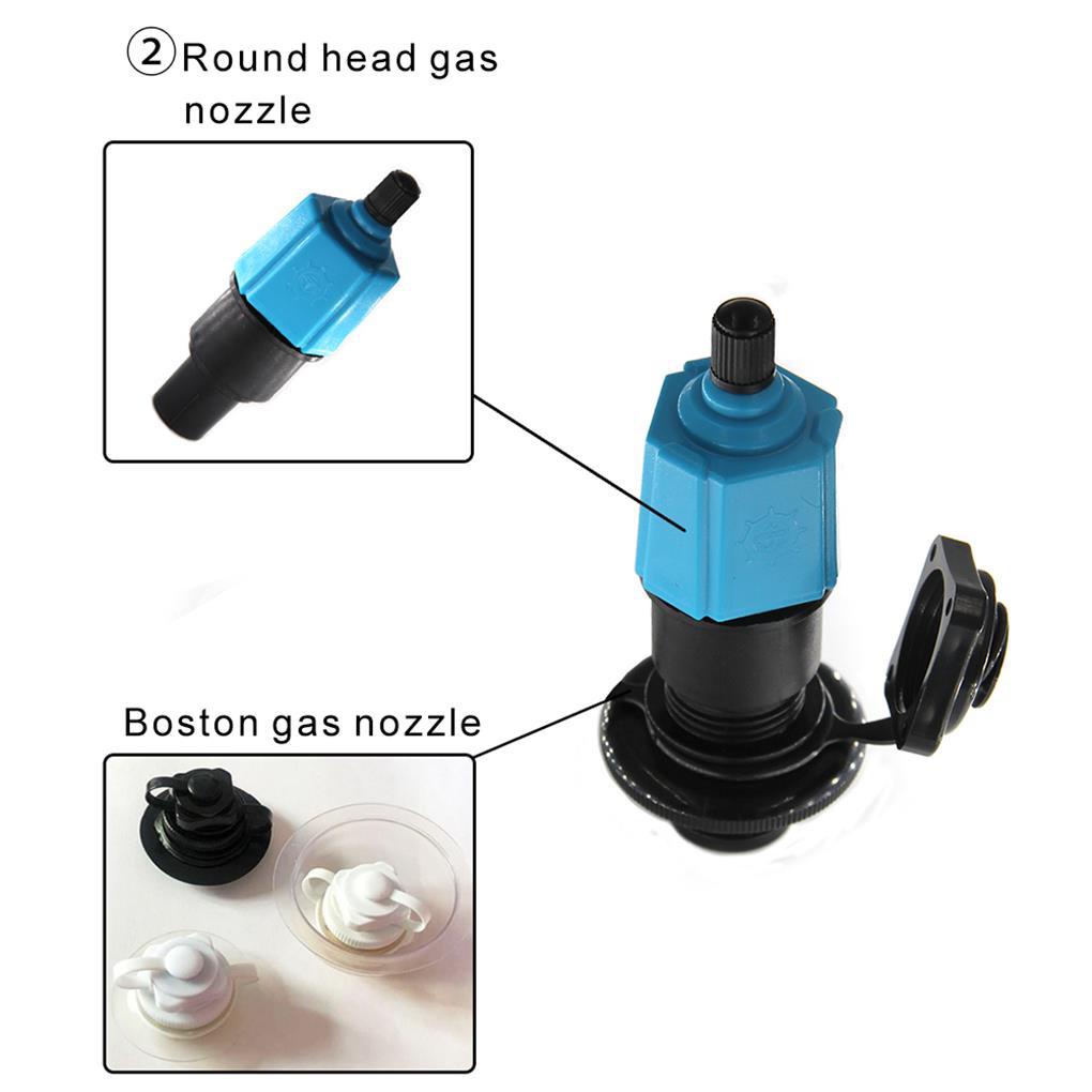 1pc Adaptor Katup Dayung Surfing SUP Dan 2PCS Gas Nozzle Untuk Tiup Kano Dinghies Kolam Tempat Tidur