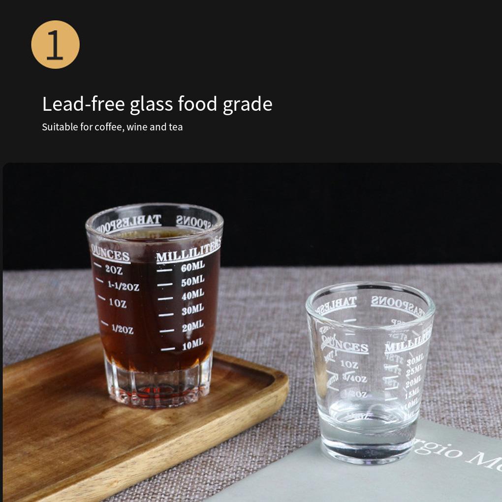 45ml Glass Bakeware Gelas Ukur Tembakan Cairan Heavy Ounce Cups Baking Tools Transparan Untuk Peralatan Alat Ukur