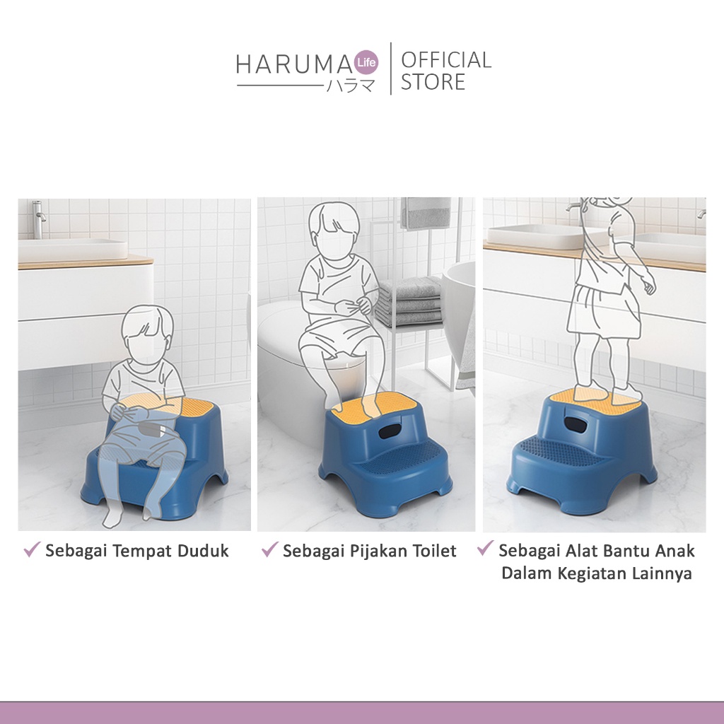 Bangku dua tingkat / Kursi Tangga / Tangga Mini Anti Slip / Kursi Tangga Anak