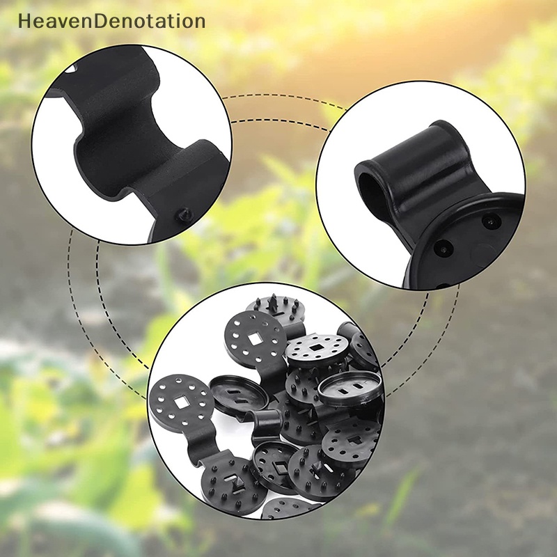 [HeavenDenotation] 10pcs Klip Jaring Peneduh Matahari Plastik Alat Berkebun Greenhouse Shade Cloth Fix Clamp HDV