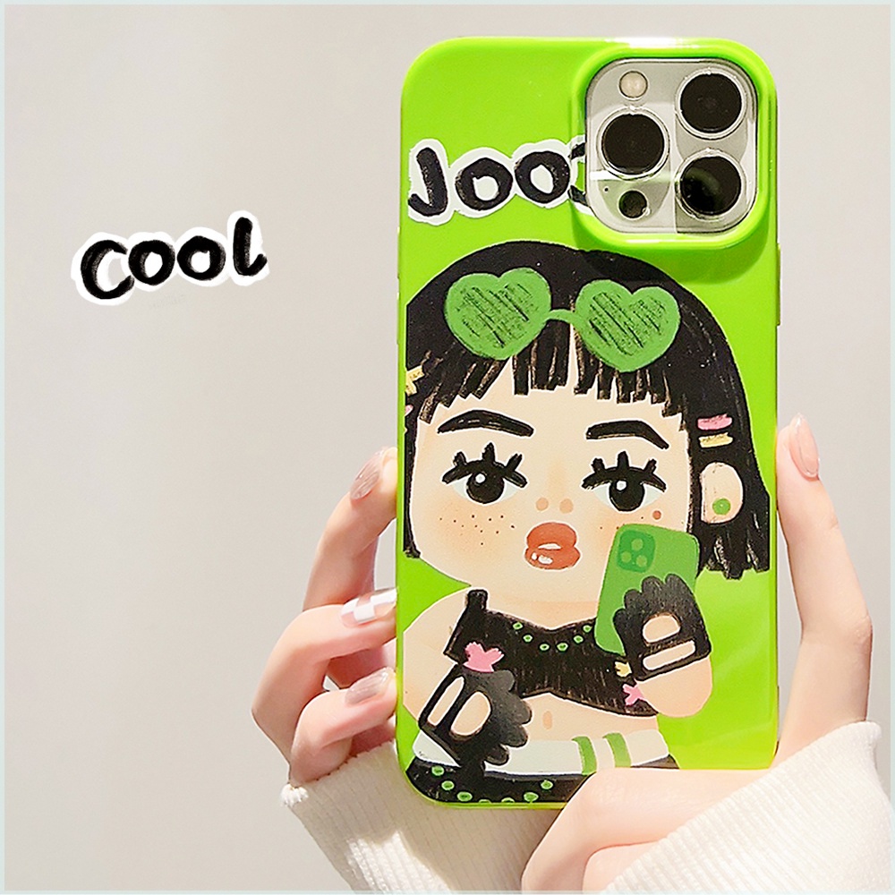 Ins Gaya Keren Trendi Cocok Untuk iPhone 14 Pro Max Casing Ponsel iPhone Kompatibel Dengan Iphone13 13pro 13prm iPhone 11 11pro 14plus 12Pro Max Shockproof TPU Phone Case