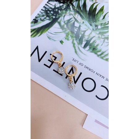 Anting jepit mutiara 24k/ Anting Wanita