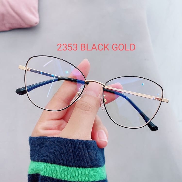 Kacamata Korea Minus 2353 Kacamata AntiRadiasi, Kacamata AntiBlueray, Kacamata Bluecromic, Kacamata Normal, Kacamata Kotak, Kacamata Cat Eye / BS