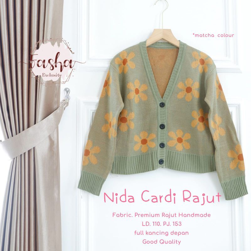 NIDA CARDI RAJUT ORI FAHSA | Premium Rajut handmade