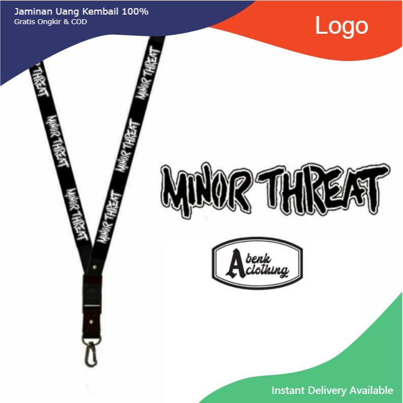 

TALI TALI LANYARD MINOR THREAT GANTUNGAN KUNCI/GANTUNGAN ID CARD/GANTUNGAN HP/GANTUNGAN GANTUNGAN KUNCI/GANTUNGAN ID CARD/GANTUNGAN HP/GANTUNGAN POD hitam