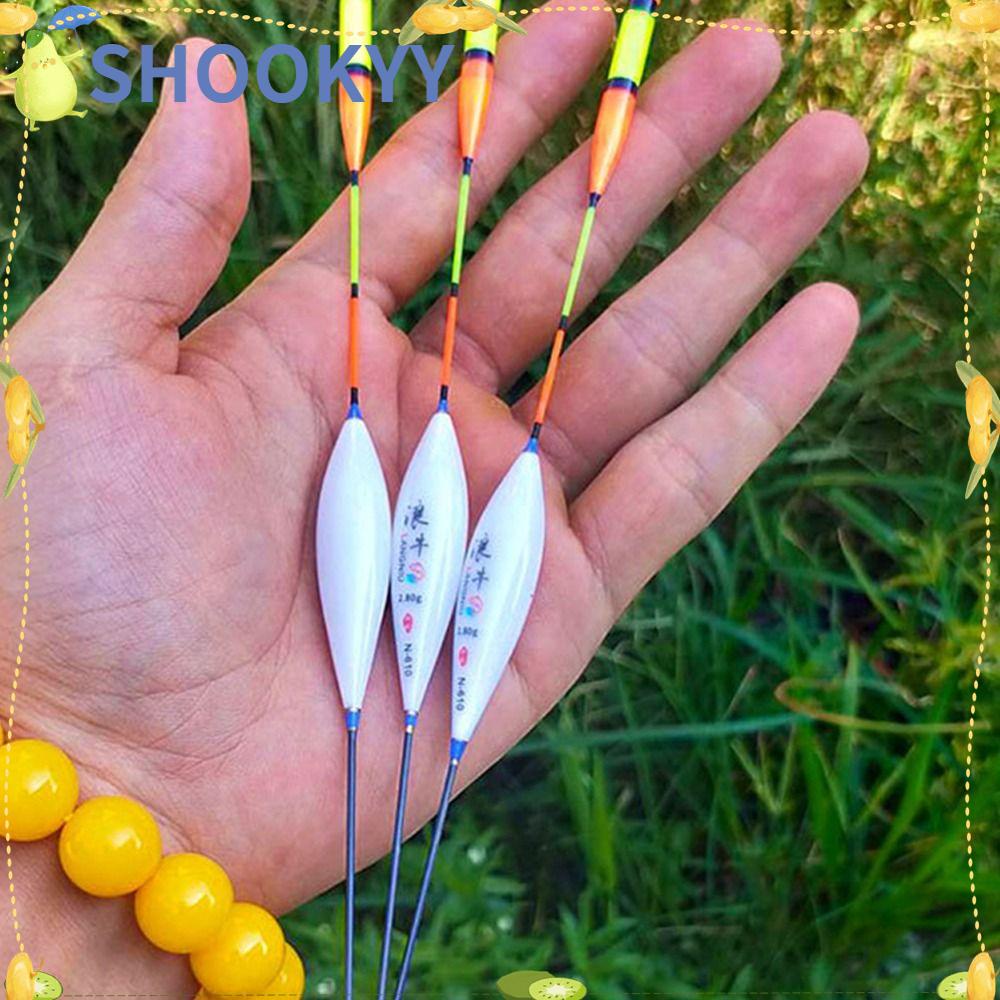 Chookyy 4pcs Pelampung Memancing Indah Portabel Sensitivitas Tahan Lama Bobber Float
