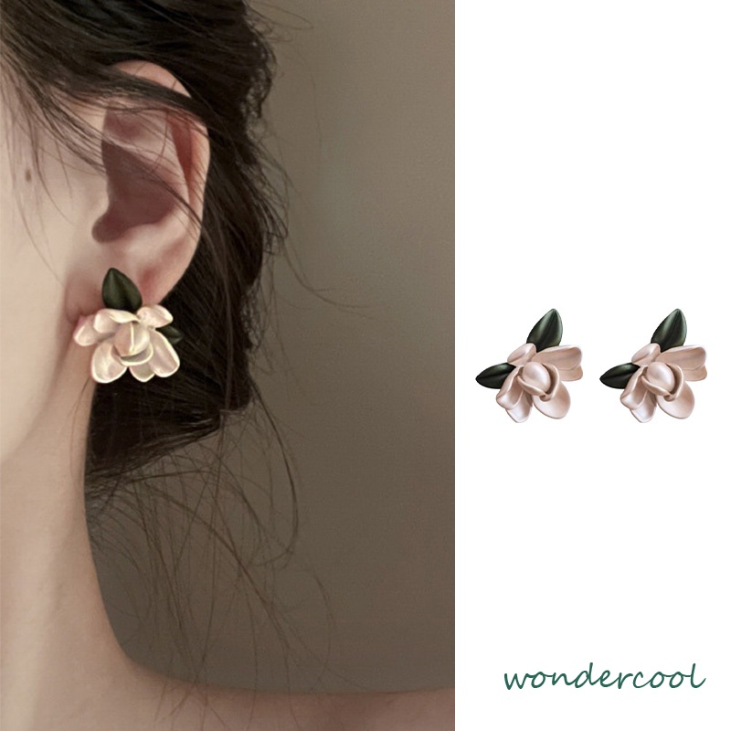 Anting Stud Bentuk Bunga Korea Fashion Sederhana Gaya Untuk Wanita-Won