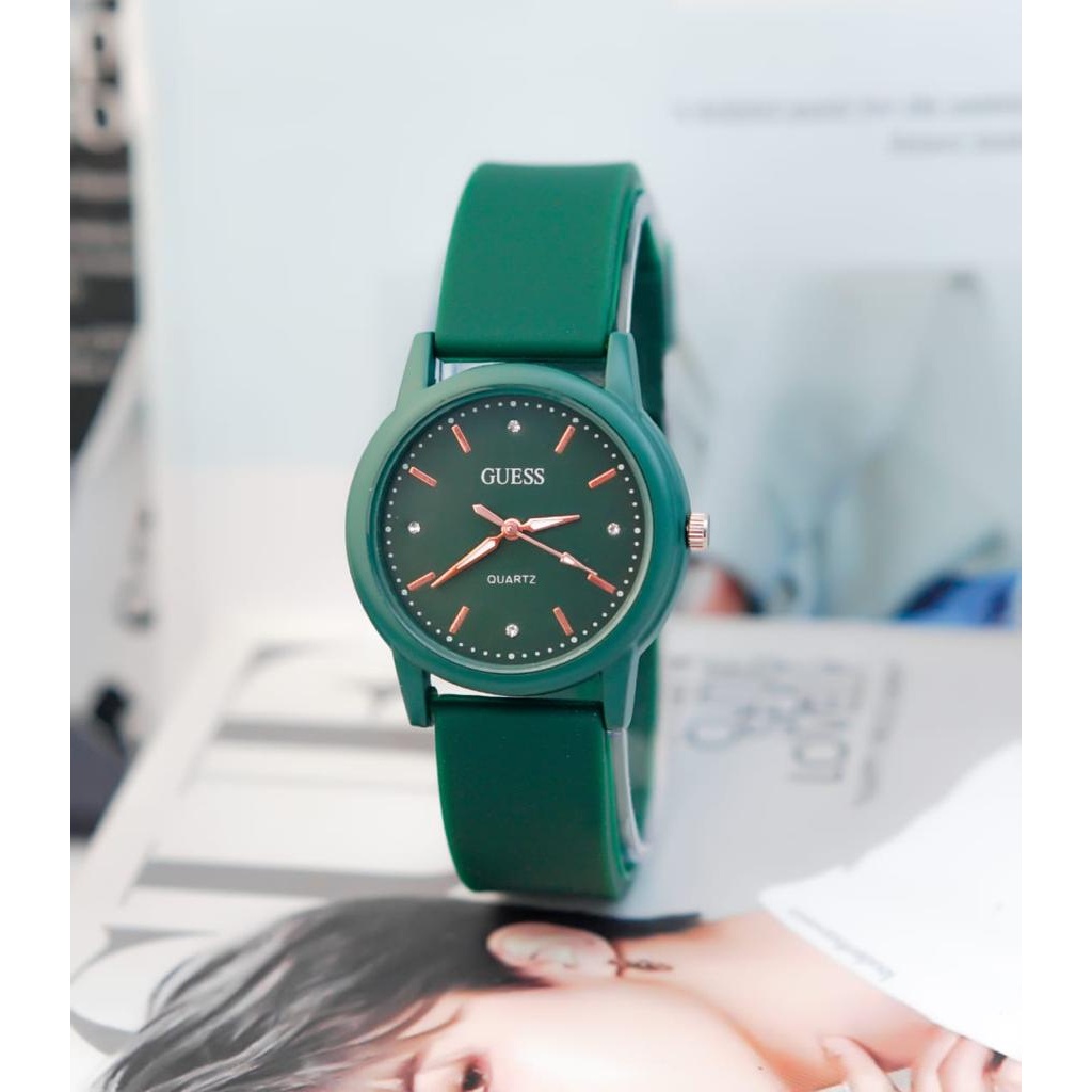 BAJ Jam Tangan Quartz Strap PU Analog Casual Gaya Retro Wanita &amp; Pria Ulzzang Watch Korean Fashion RM090