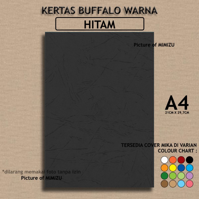 

Kertas Buffalo A4 HITAM Motif Embos Cover JILID SAMPUL