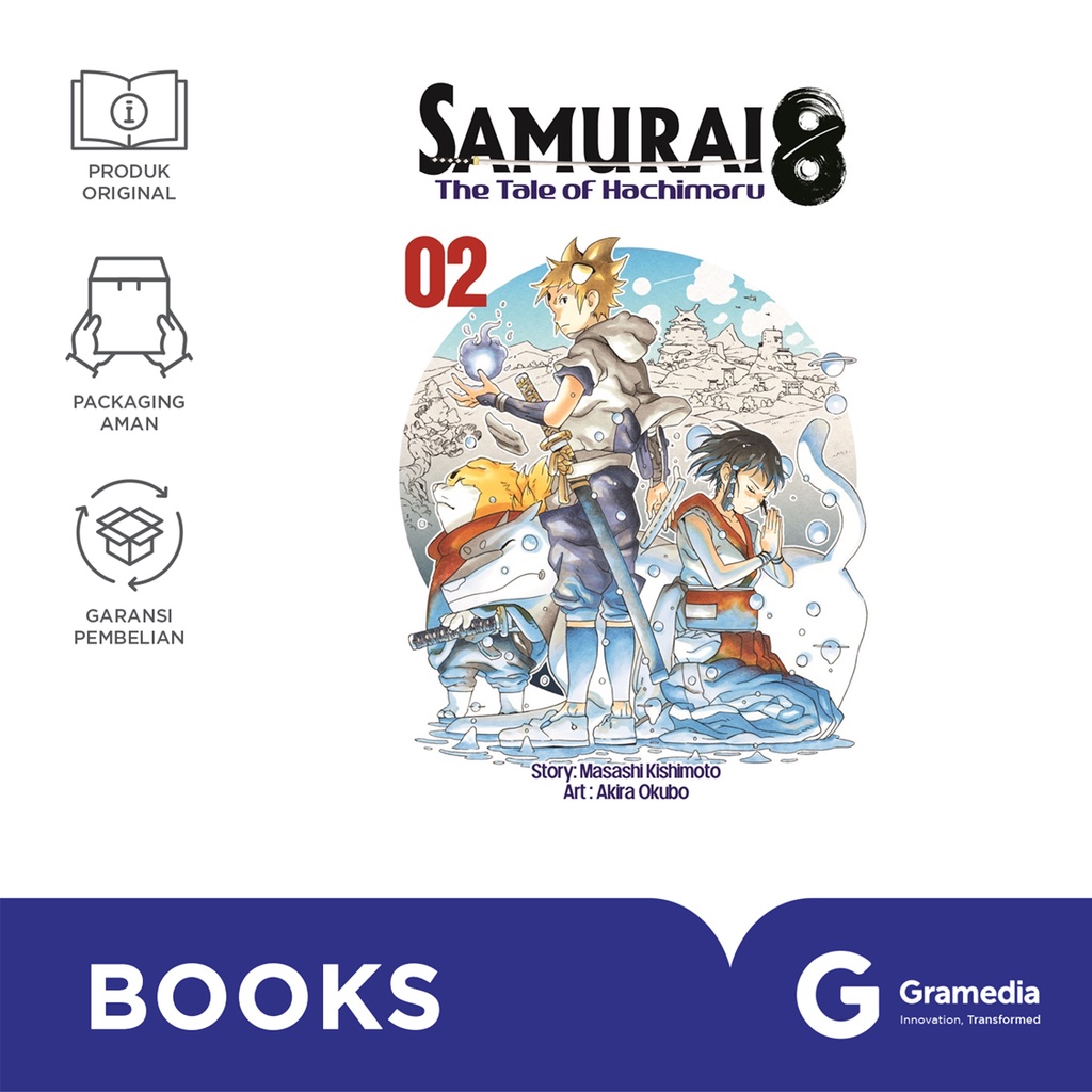Komik SAMURAI 8 - The Tale of Hachimaru 02 (Masashi Kishimoto)