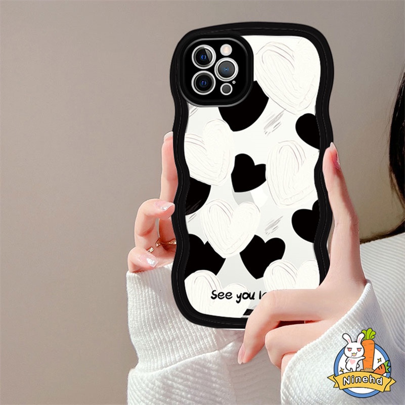 Xiaomi Redmi 12C A1 10C 10A 10 9 9A 9C 9T Note 12 11 11s 10 10s 9 9s 8 Pro Mi 11 Lite Mi 11T Pro 10T Pro Poco F3 X3 Pro Wavy Edge Hitam Putih Motif Zebra Shockproof Casing Hp