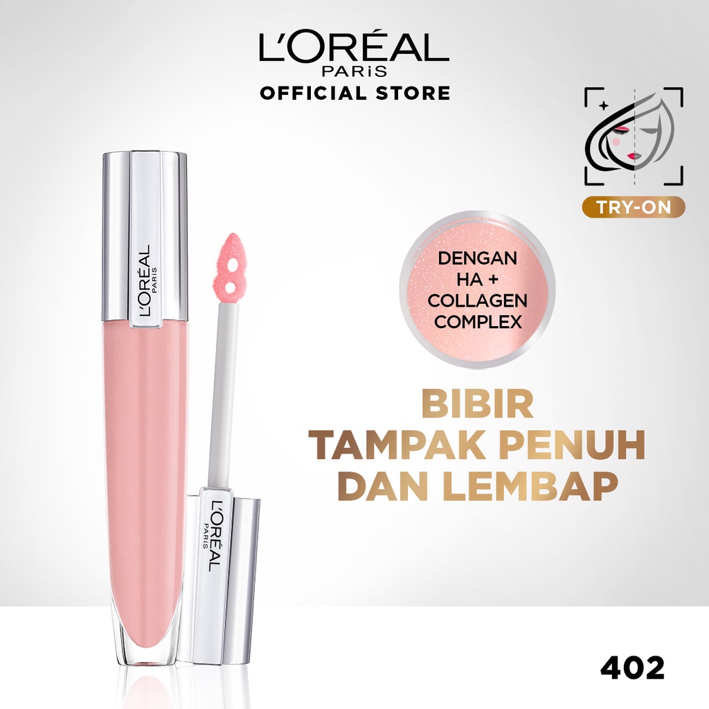 LOreal Paris Brilliant Signature Plump-In-Gloss (Bibir Plump & Lembap) - Loreal Makeup Lipstik LOrea