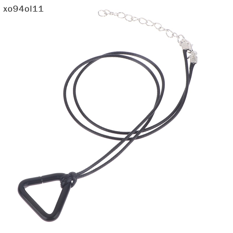 Xo Cosplay Anime Denji Pochita Liontin Untuk Rantai Man Kalung Perhiasan Segitiga Tarik Cincin Prop Choker Kulit Rantai Aksesoris OL