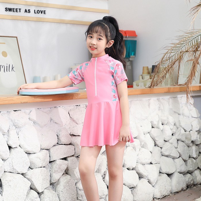 Baju renang sailor anak perempuan umur 5-16 tahun/ Baju renang sailor