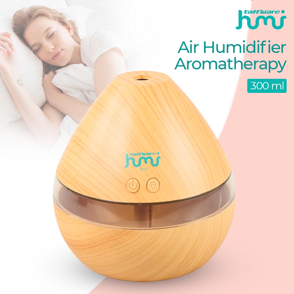 Taffware HUMI Air Humidifier Aromatherapy Oil Diffuser Wood 300ml - H218