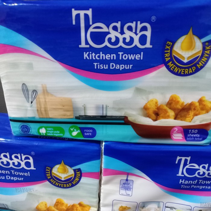 Grosir perkarton tessa tisu Pengesat 150s 20pcs/tisu dapur/tisu dapur