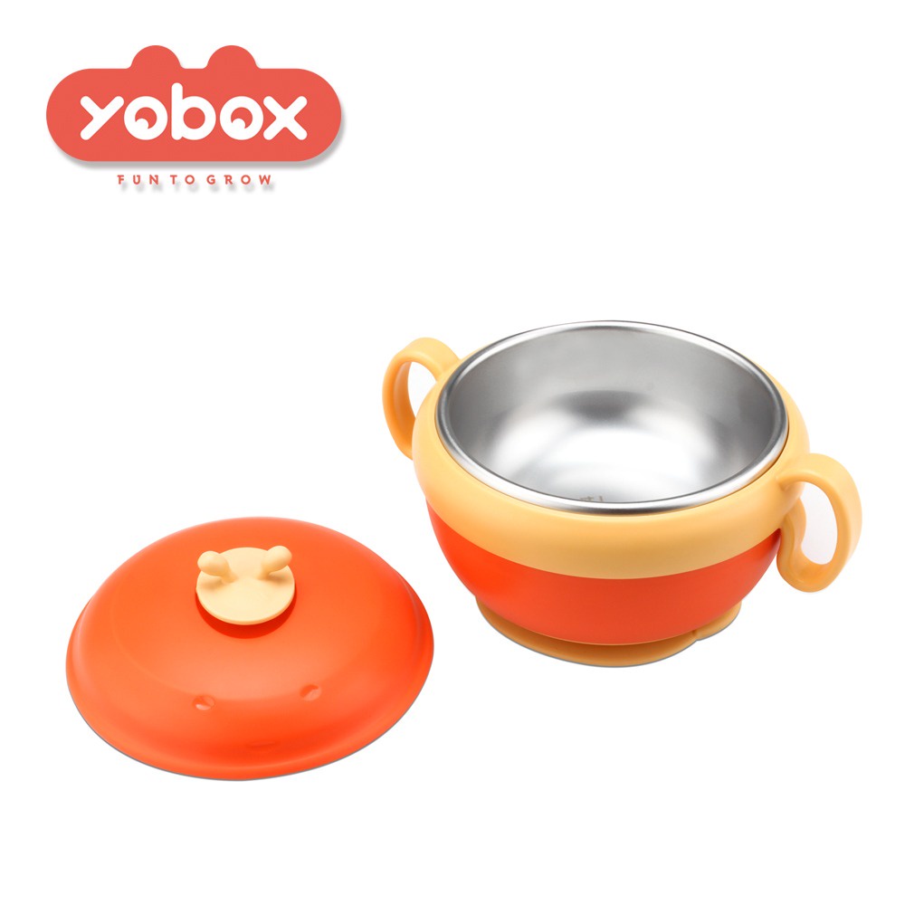 YOBOX Mangkok bayi dengan pegangan model BEE Y0011 YOOYEE Little Bee Baby Bowl with Handle