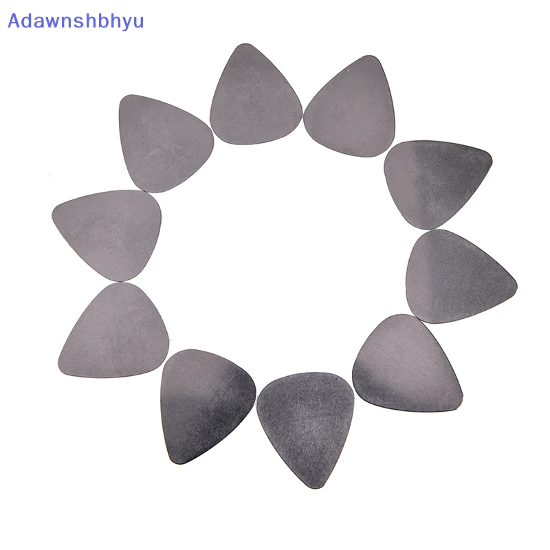 Adhyu 10pcs bass guitar picks stainless steel Akustik Gitar Listrik plectrum 0.30mm ID