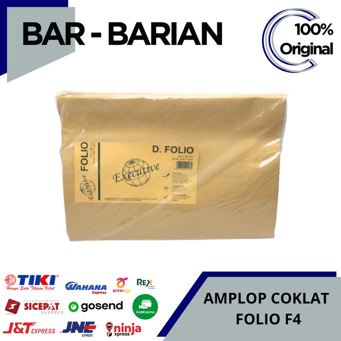 

Amplop Coklat Folio Merek NAMAS / Amplop Coklat isi 100 Lembar F4