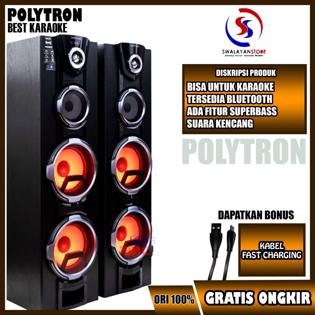 Speaker Active POLYTRON PAS 8FF22 Garansi Resmi