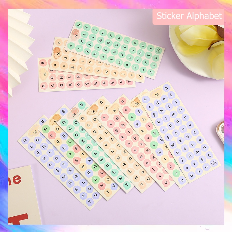 

STIKER HURUF 1PCS CUTE ALPHABET STICKER SET DECO DIY PLANNER JURNAL STIKER ALFABET ABJAD - GG0250