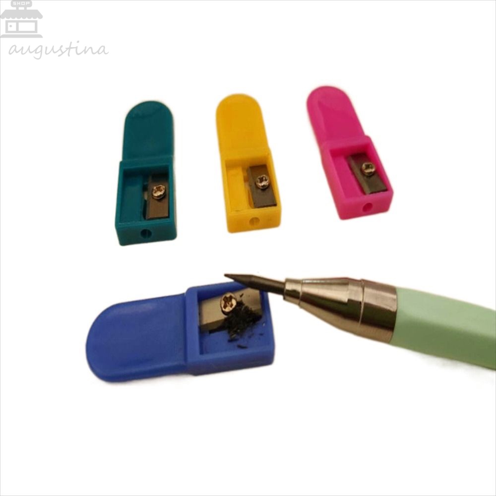 Agustin 5 Pcs Pensil Memimpin Pengasah 5 Pcs Hadiah Anak 2.0mm Mini Pen Sharpeners Pocket Lead Core Grinder Device