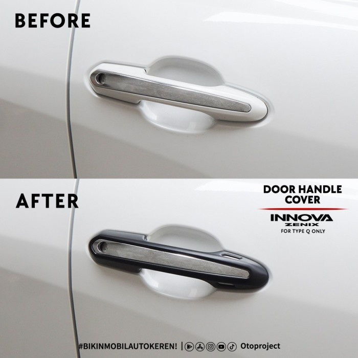 Otoproject Door Cover Handle Gagang Pintu Innova Zenix Type Q