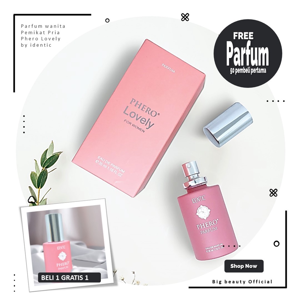 Parfum Identic Phero X Lovely aroma inspired Incanto Shine EDP 35ml untuk pasangan harmonis