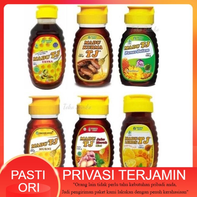 

Madu TJ 250 g / MADU TJ MURNI / MADU TJ JAHE MERAH MINT / MADU KURMA TJ / MATU TJ EXTRA / MADU TJ 250G