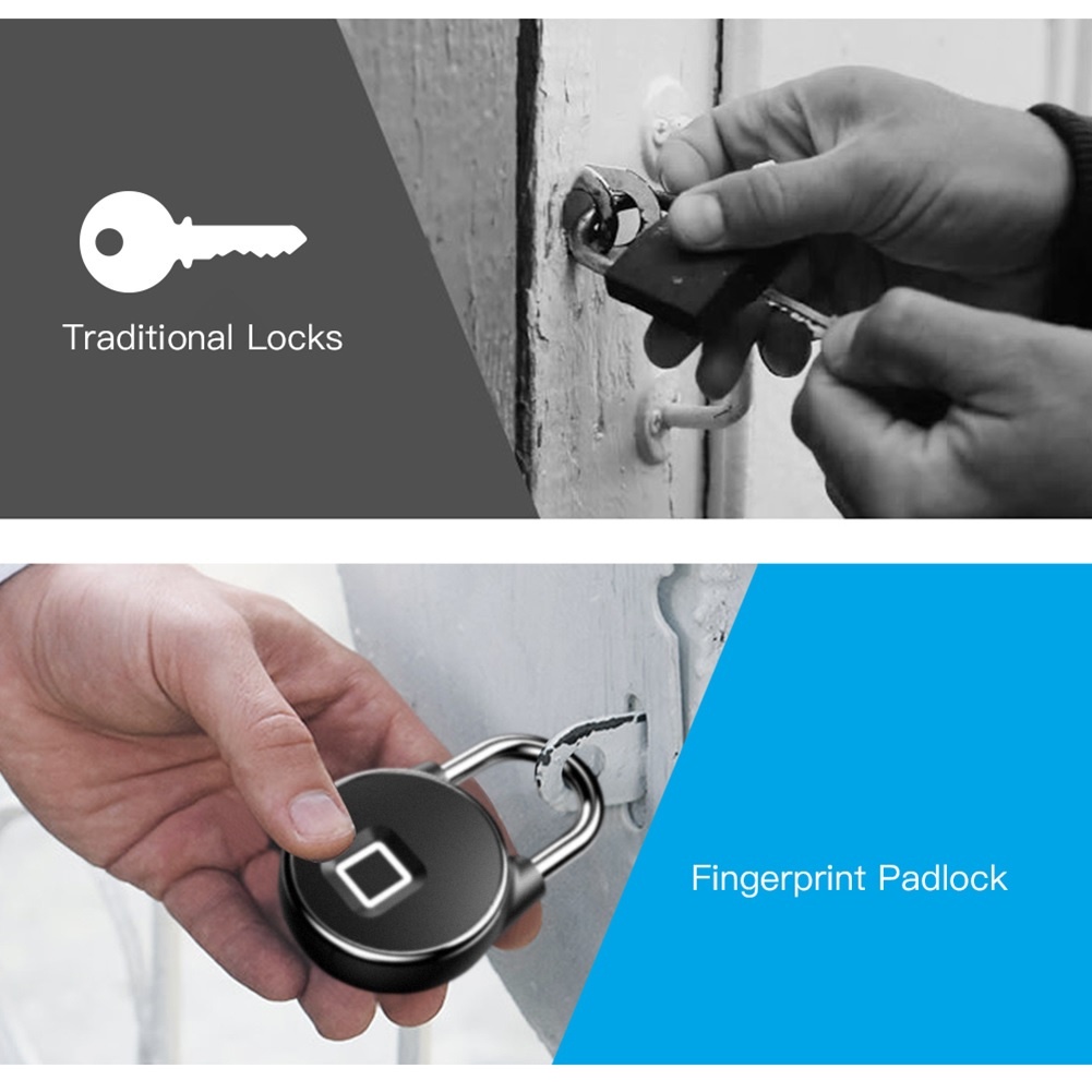 P22 - TUYA Smart Keyless APP Bluetooth Fingerprint Anti-Theft Padlock