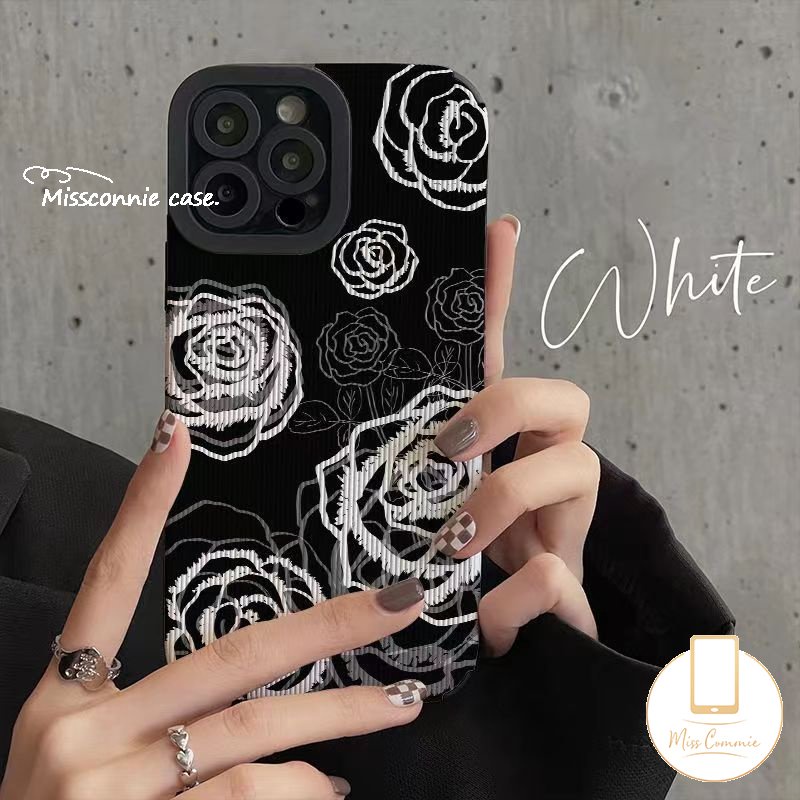 Musim Panas Lukisan Minyak Bunga Segar Casing Ponsel Kompatibel Untuk IPhone 7plus14 11 13 12 Pro MAX XR X7 8 Plus XS MAX Mewah Tekstur Kulit Shockproof Soft Cover