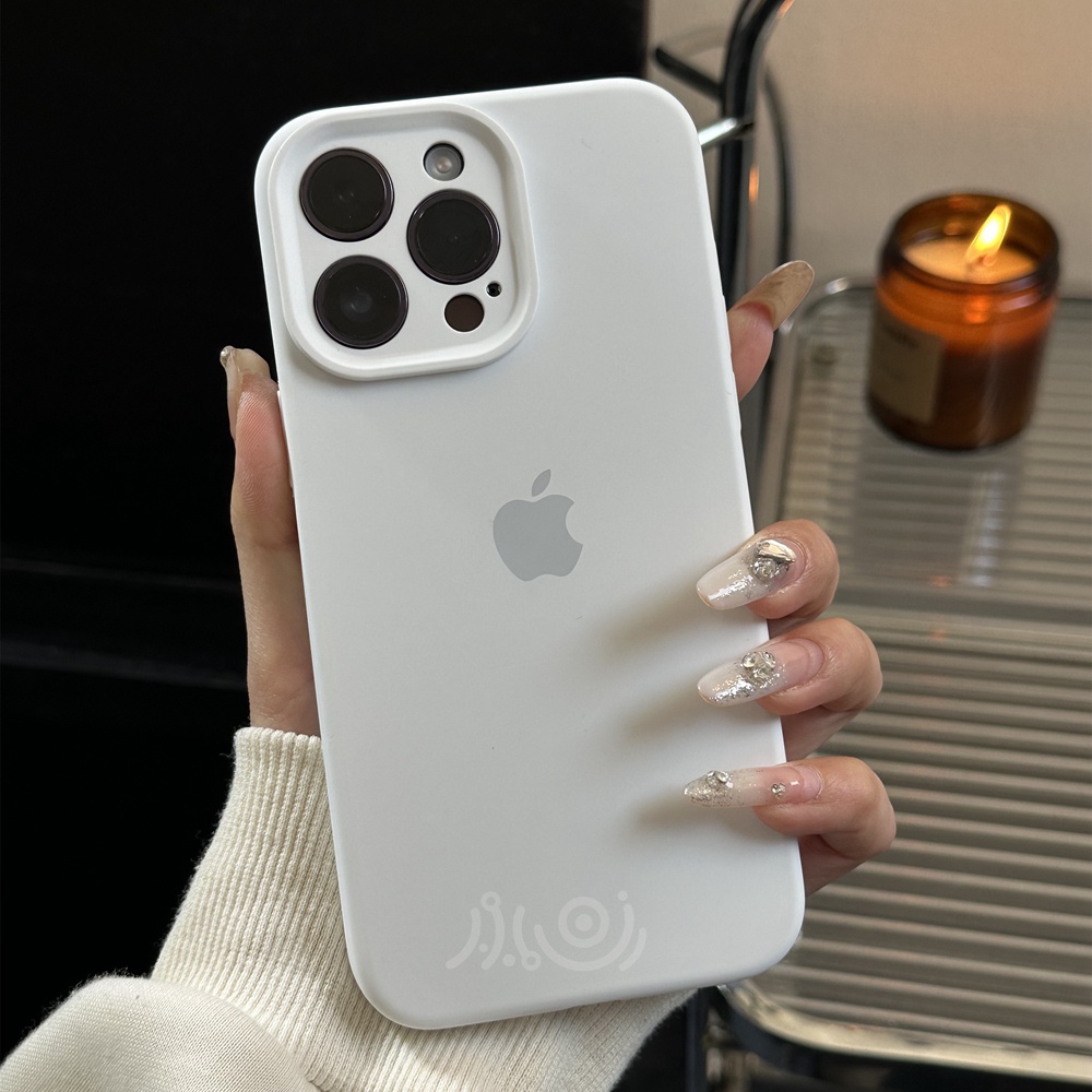 IPHONE Casing Ponsel Silikon Cair Untuk Iphone11 12 13 14 Pro Max Case Iphone14 Plus Full Cover Shockproof Soft Casing Penutup Belakang