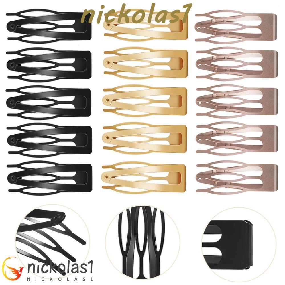 Nickolas1 Alat Styling Rambut Untuk Salon Jepit Samping Rambut Double-grip Non-slip