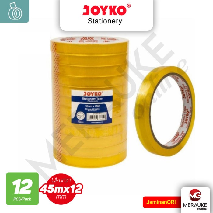 

Solasi JOYKO STT31 R12 12mm x 45m (1 Slop isi 12 Roll)