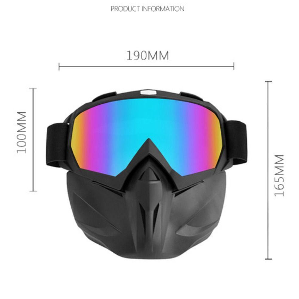 Mxbeauty Motocross Masker Kacamata Angin Moto Eyewear UV Sandproof Aksesoris Snowmobil Goggle Helm Masker Anti Kabut Ksatria Peralatan Full Face Glasses Mask
