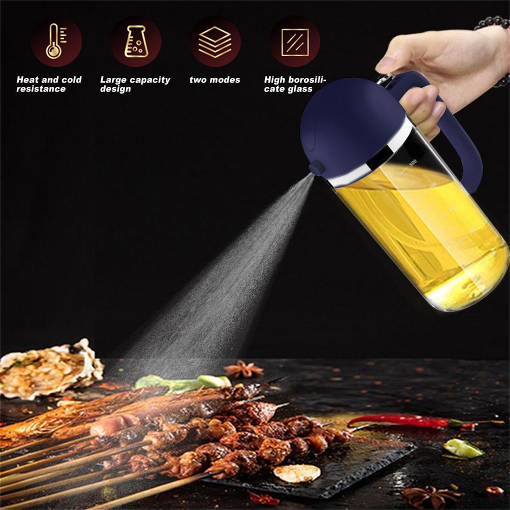 Botol Sprayer Minyak Dengan Pegangan Dispenser Bumbu Kecap Wadah Dispensing Memanggang Roasting Cruet Kitchenware