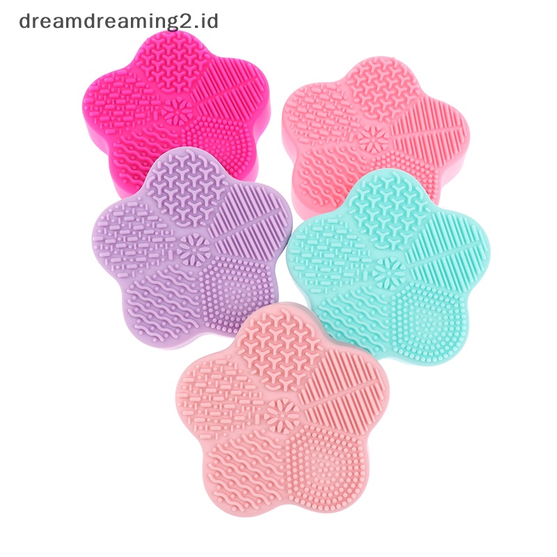 (drea) Sikat Makeup Silikon Bintang Laut Cleaner Pad Cleaning Mat Scrubber Board Alat //