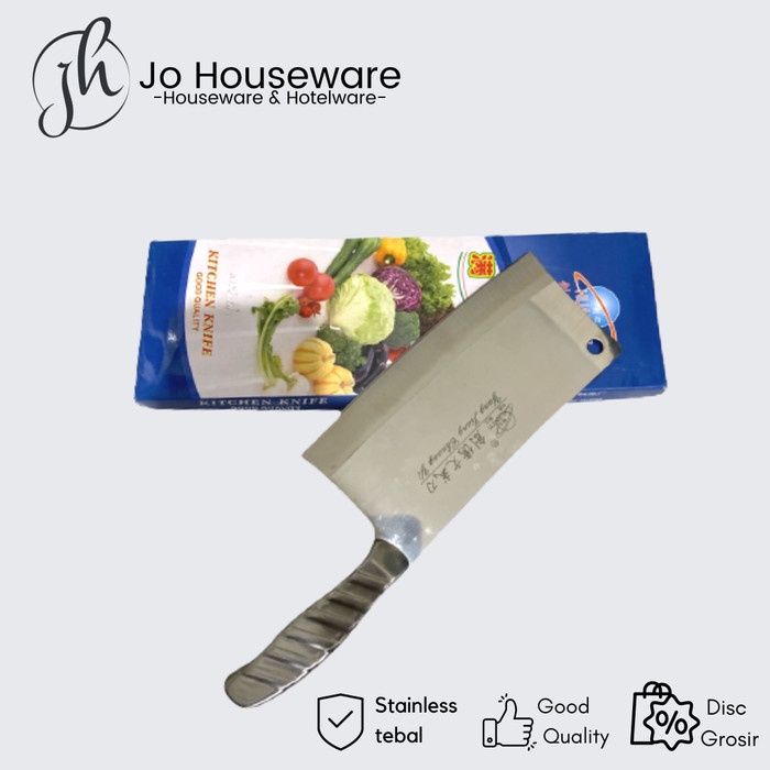 Pisau daging super tajam full stainless / Golok besar C35