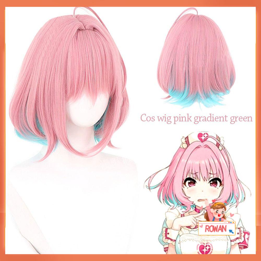 R-FLOWER Wig Rambut Cosplay THE IDOLM CINDERELLA Wanita Yumemi Riamu