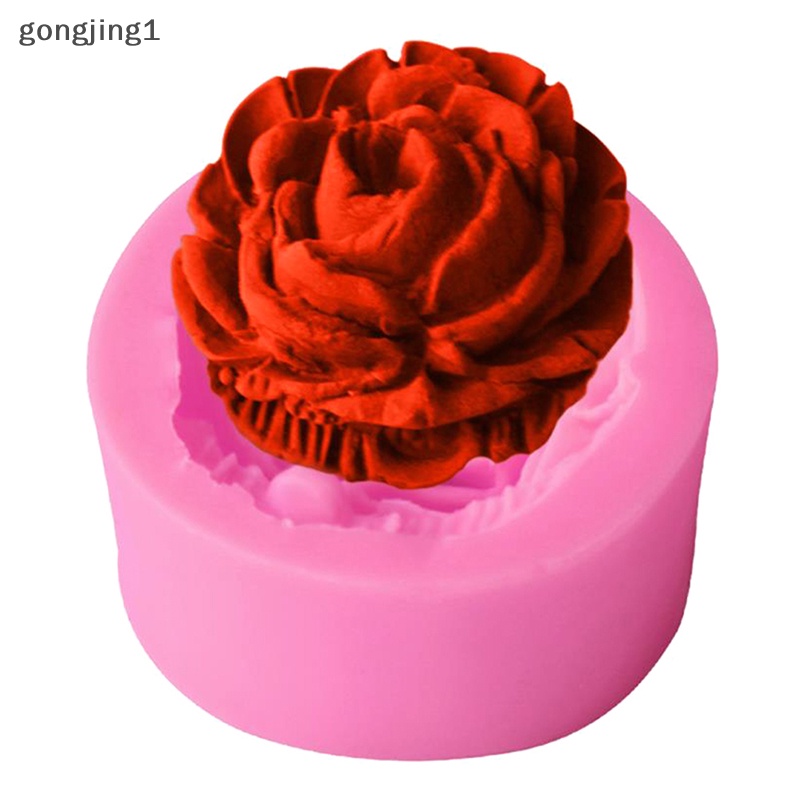 Ggg 1Pc Cetakan Silikon Bunga Mawar Dekorasi Kue Sugarcraft &amp; Chocolate Soap Clay Mold ID