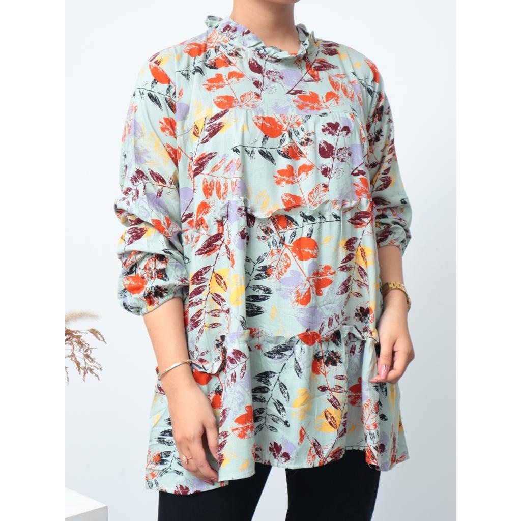 Kemeja Oversize Babydoll  Flower - 2301.02.043