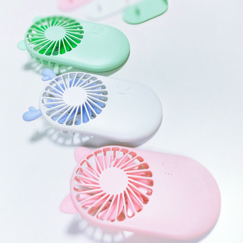 Kipas Angin Portable 2 in 1 Kipas Angin Cute Pocket Mini Fan USB Cooling / Fan Desktop Hand Held / Kipas Holder HP