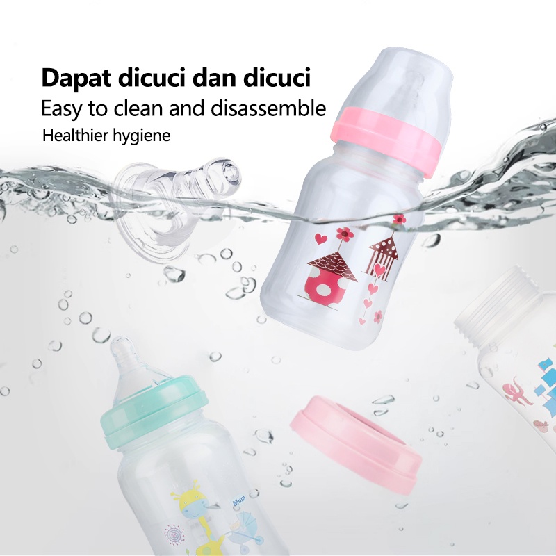 Botol Susu 240ML Wide-neck Anti-flatulence Choking PP Baby Bottle XM—812