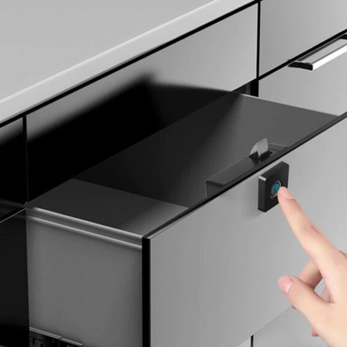 Kunci Lemari Sensor Fingler Print | Cabinet Door Lock Fingerprint 2B