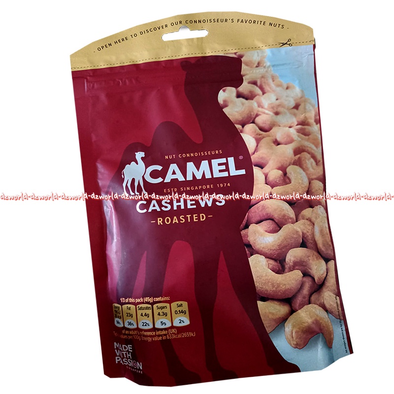 Camel Roasted 150gr Cashews Nuts Camels Nut Kacang Mede Panggang BBQ Kamel Roast Cashew Kacang Mete Import Premium