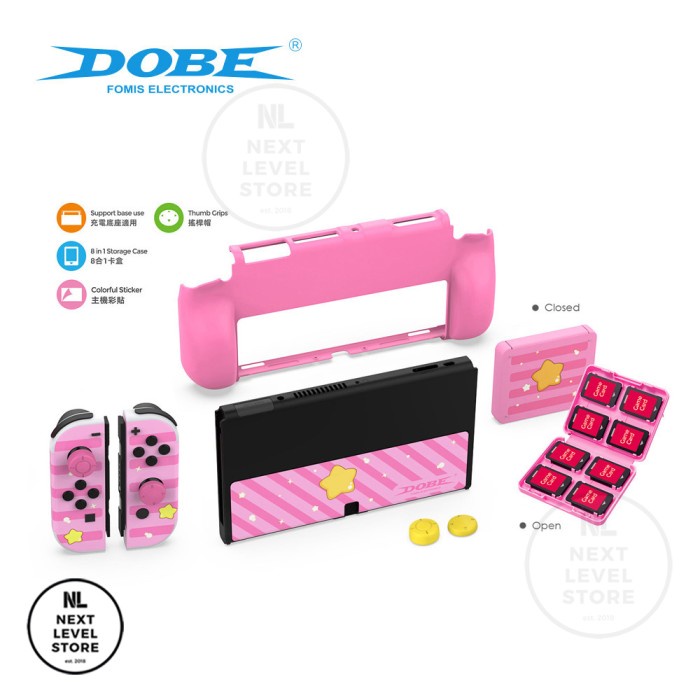 DOBE Protective Kit Set Nintendo Switch OLED 7 in 1 Case iTNS-2120