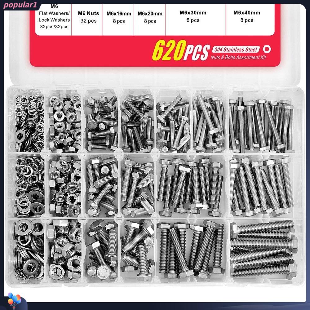 620PCS Flat &amp; Lock Washers Assortment, 3 Types 13