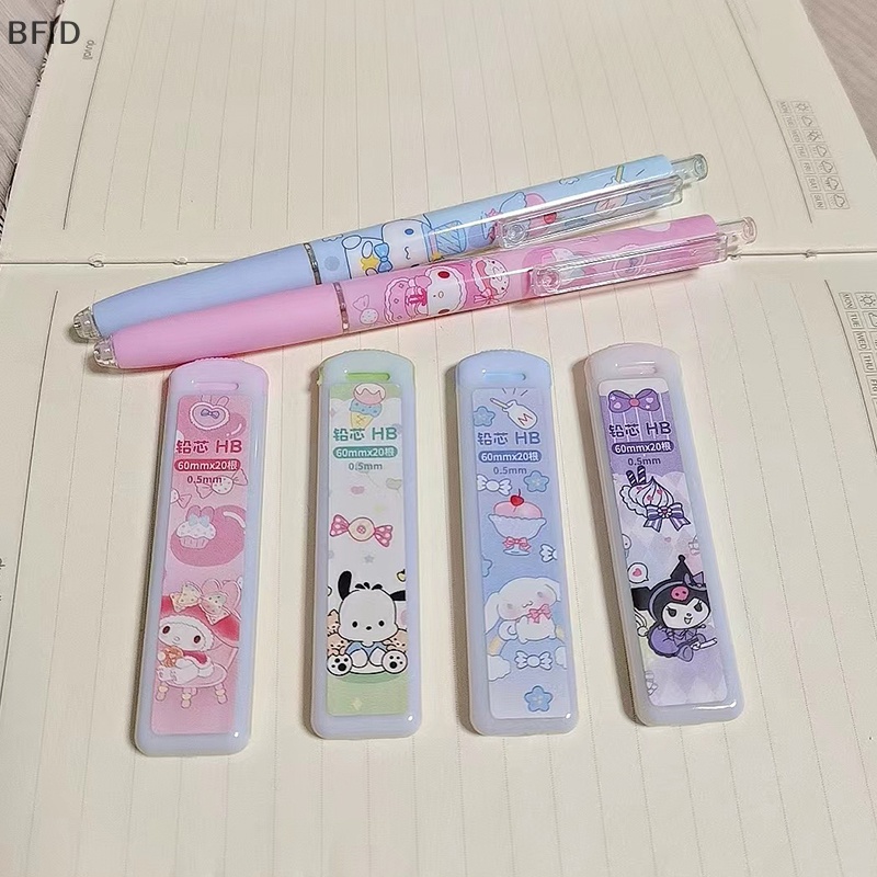 [BFID] 1set Kawaii Sanrio Pencil Set Pensil Mekanik Kartun Pensil Otomatis Dengan HB Refill Perlengkapan Sekolah Untuk Anak Alat Tulis Siswa [ID]