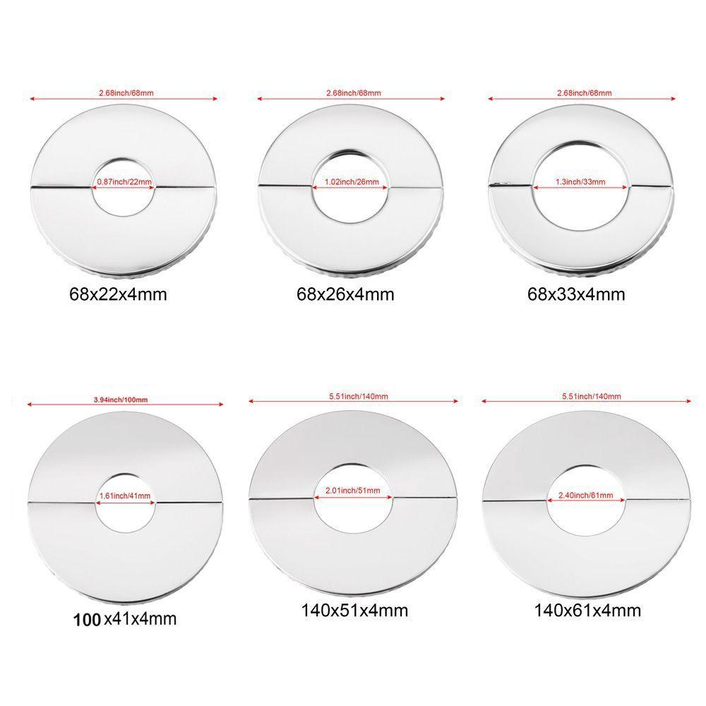 Kran Nanas Penutup Hias Shower Dapur Flange Cover Wall Flange Stainless Steel Aksesoris Keran
