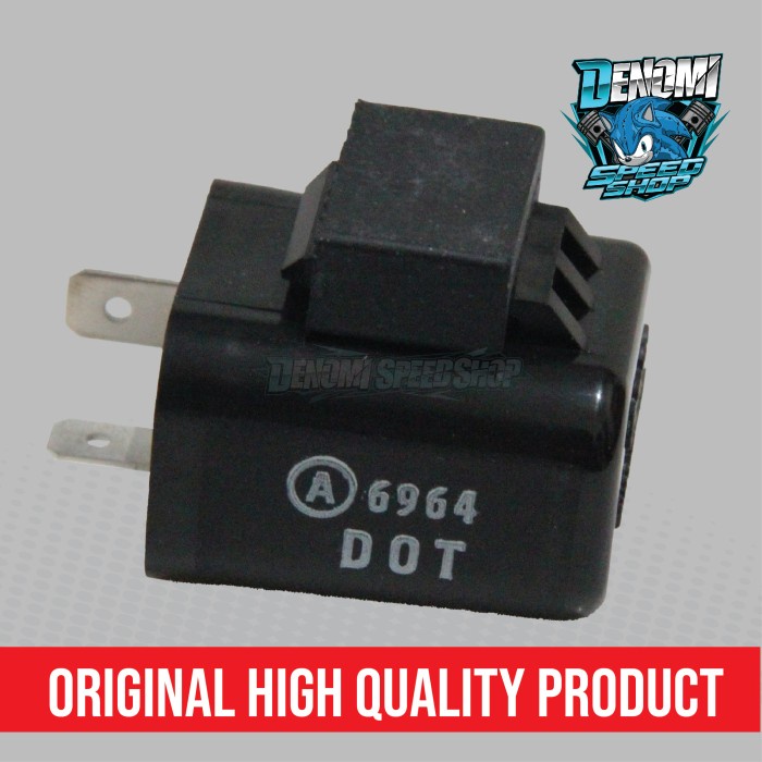 Relay Flasher Lampu Sein F1ZR FIZR F1Z FIZ R RX King Scorpio Vixion Nouvo Mio Vega Jupiter Crypton Original YGP 2D5-H3350-10